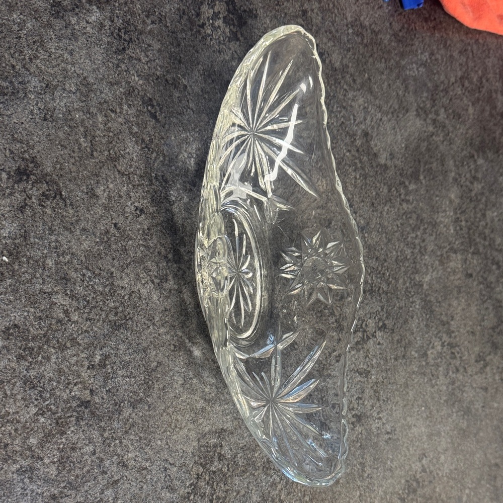Elegant Clear Glass Decorative Bowl